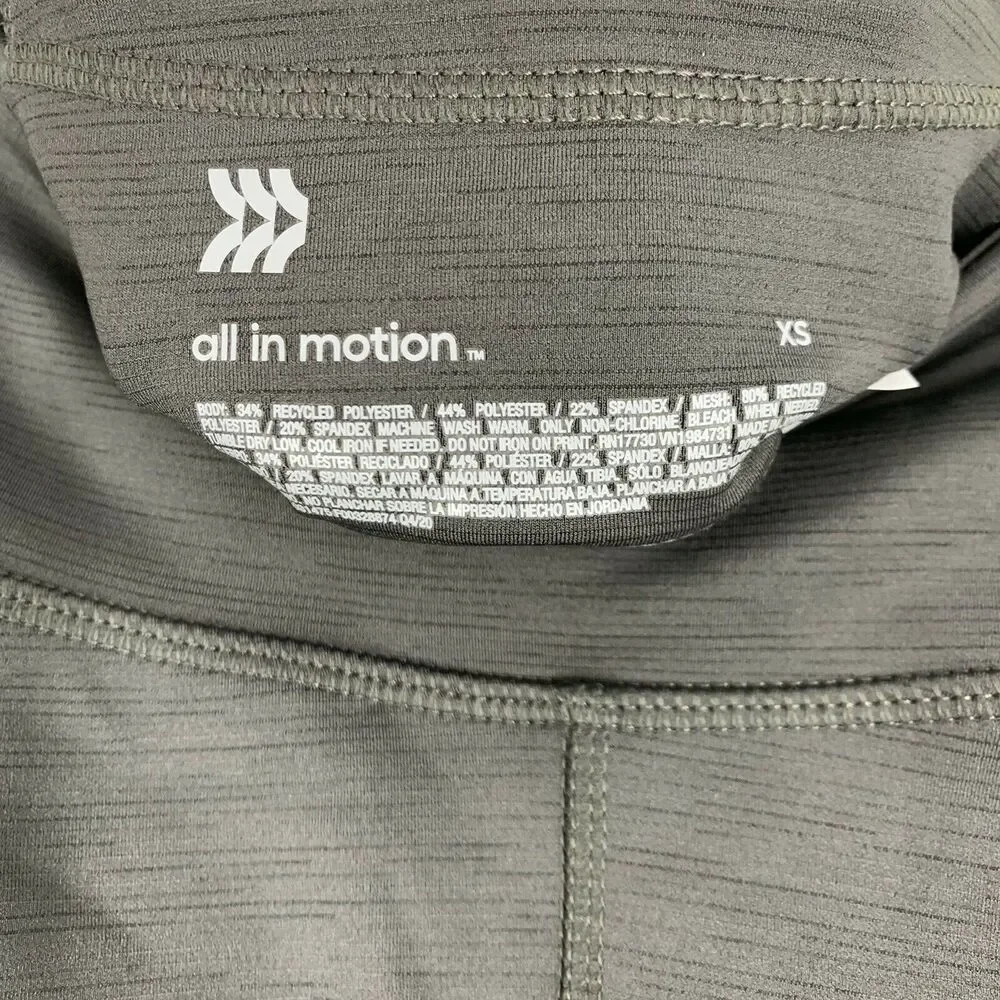 Women's High-Waisted Cargo Leggings All in Motion Charcoal Gray XS NWT - Picture 6 of 8